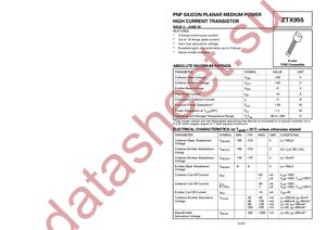 ZTX955STOB datasheet  