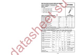 ZTX956STZ datasheet  