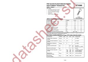 ZTX968STZ datasheet  