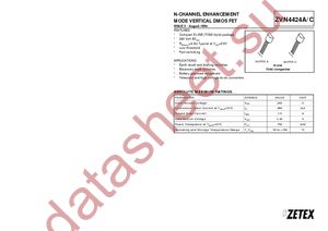 ZVN4424ASTOA datasheet  