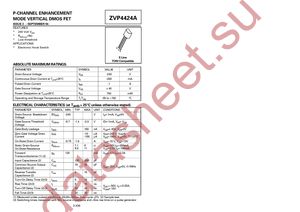ZVP4424A datasheet  