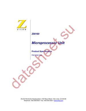 Z8018006FSG datasheet  