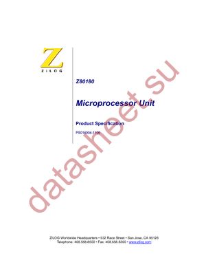 Z8018006PEC datasheet  